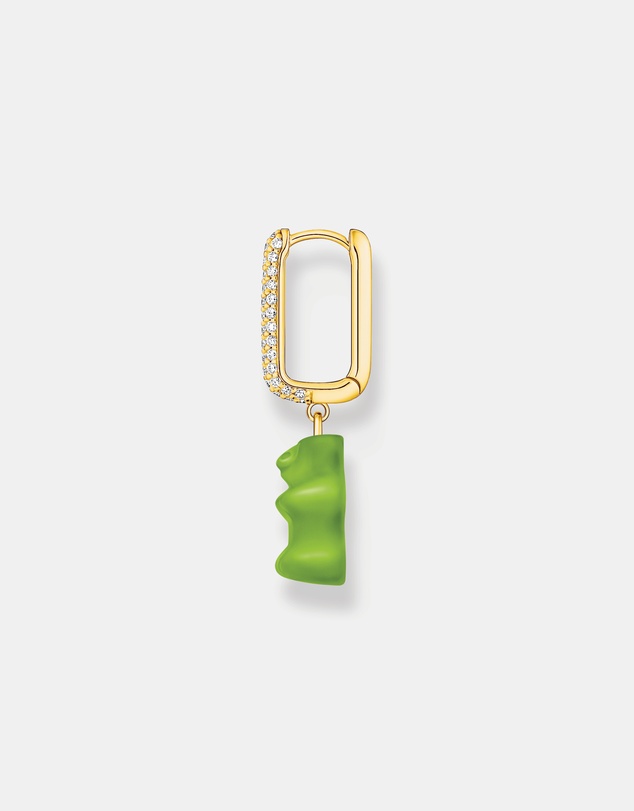 THOMAS SABO - HARIBO Green Bear Hoop Single Earring