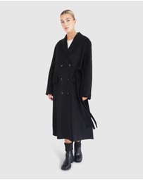 Belle & Bloom - Right There Side Tie Coat