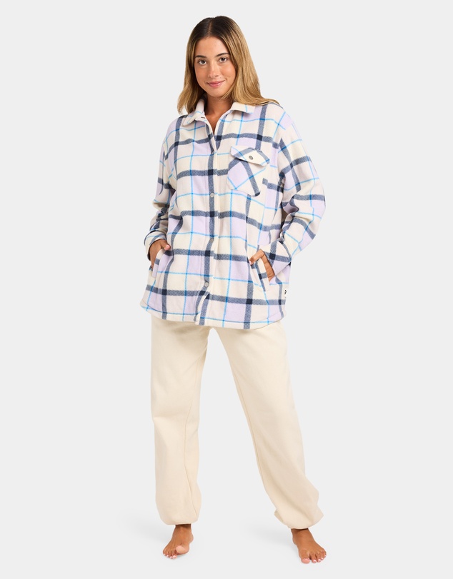 Quiksilver - Womens Camp Queen Polar Fleece Long Sleeve Shirt
