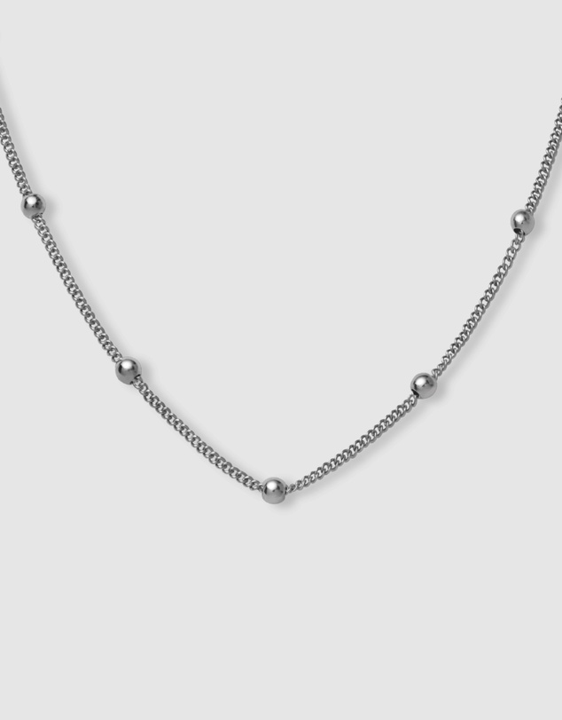 Rosefield - Dotted Necklace Silver Tone