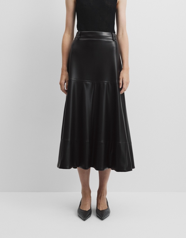 Country Road - Pu Midi Skirt