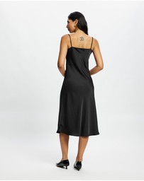 Mossée - Sophia Cowl Neck Silk Dress