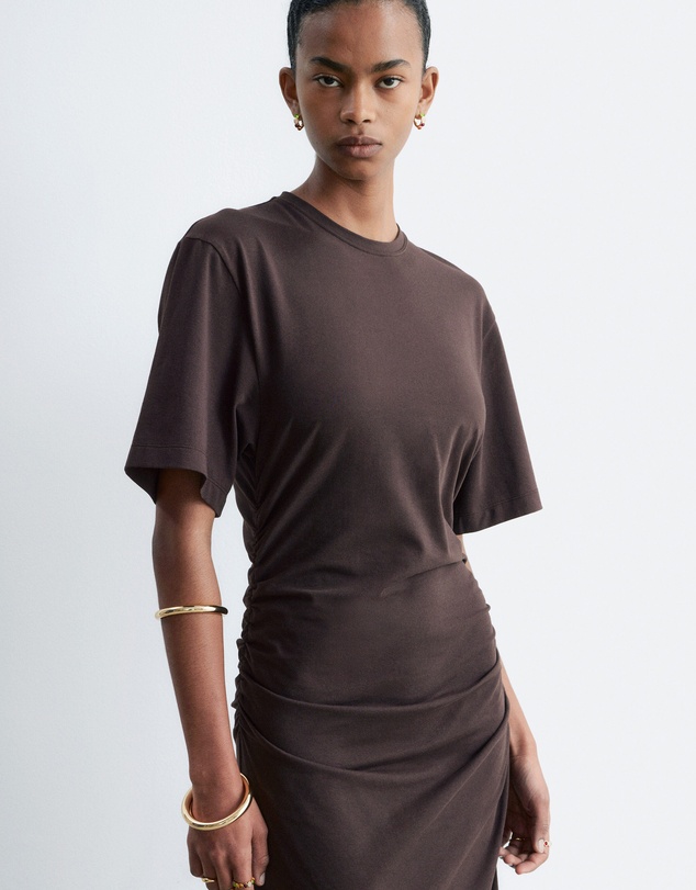 & Other Stories - Asymmetric Midi T-Shirt Dress