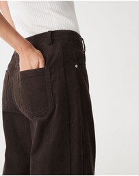 Forcast - Nya Corduroy Barrel Leg Pants