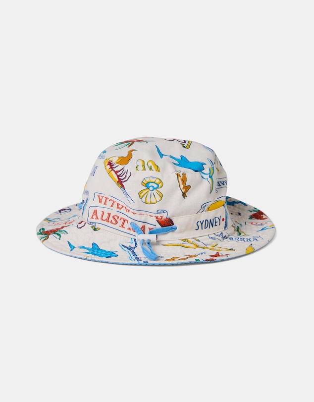 Kip&Co - Aussie Road Trip Yellow Beach Hat - Kids