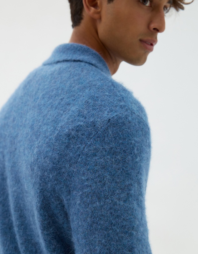 AERE - Brushed Alpaca Blend Knit Polo