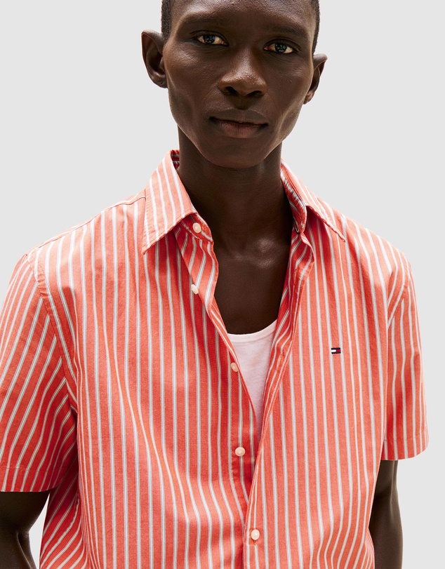 Tommy Hilfiger - TH Flex Stripe Poplin Shirt - ICONIC EXCLUSIVE