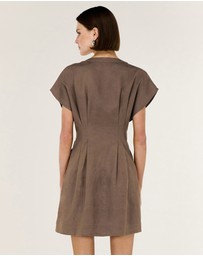 Staple the Label - Evian Deep V Mini Dress