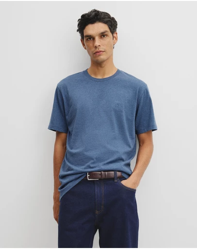 Country Road - Brushed Melange Cotton T-shirt