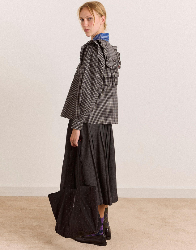 Damson Madder - Shay Mini Check Blouse