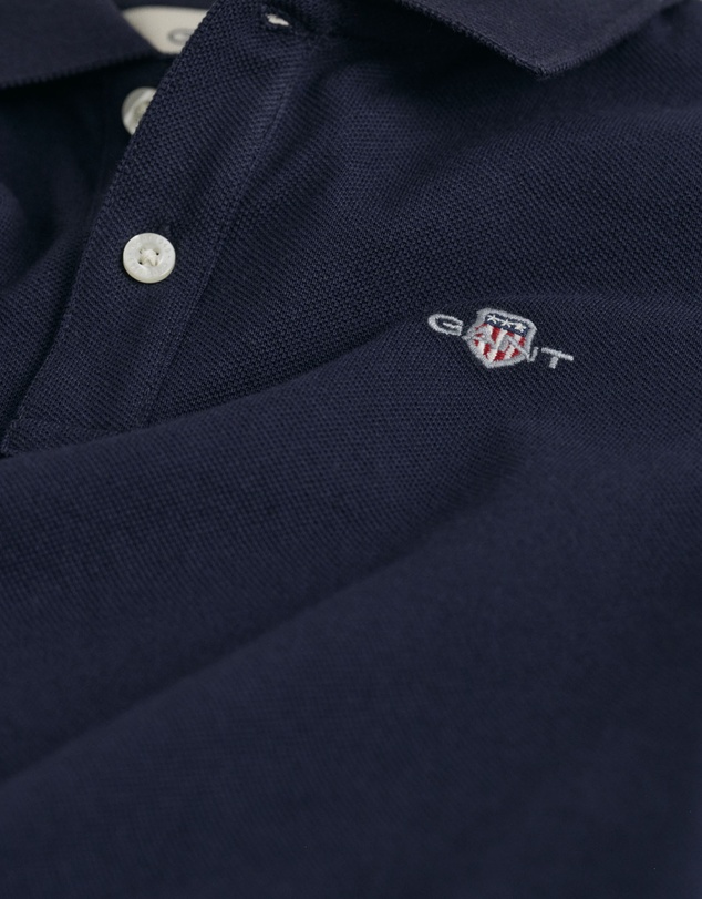 Gant - Kids Shield Long Sleeve Piqué Polo Shirt