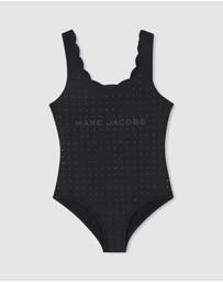 Marc Jacobs - Wavy Edge Logo Print Swimming Costume - Kids-Teens