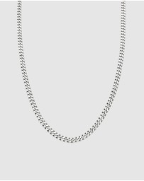 Kuzzoi - ICONIC EXCLUSIVE - Necklace Male Curb Chain 925 Sterling Silver