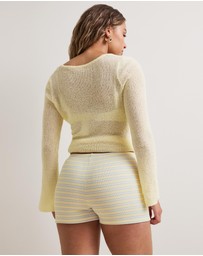 TALA - Stripe Knit Shorts