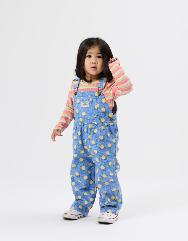 Goldie + Ace - Austin Corduroy Daisy Overalls - Babies-Kids