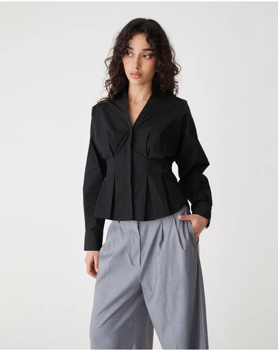 Forcast - Billie Pleat Waist Shirt
