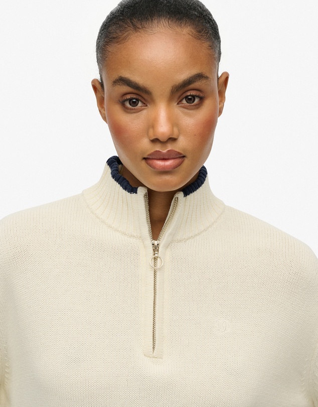 Superdry - Cotton Half Zip Knit