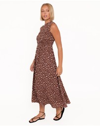 Petal & Pup - Lanna Maxi Dress - Brown Floral
