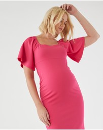 Soon Maternity - Kim Flare Sleeve Dress