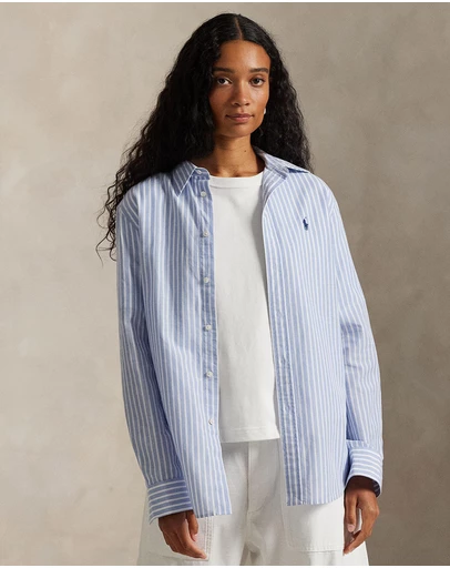Polo Ralph Lauren - Classic Fit Striped Cotton-Linen Shirt