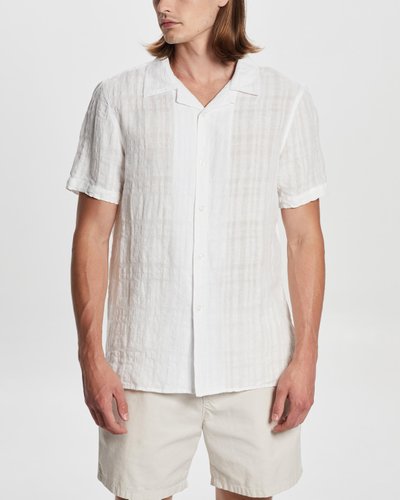 Textured Check Resort Shirt