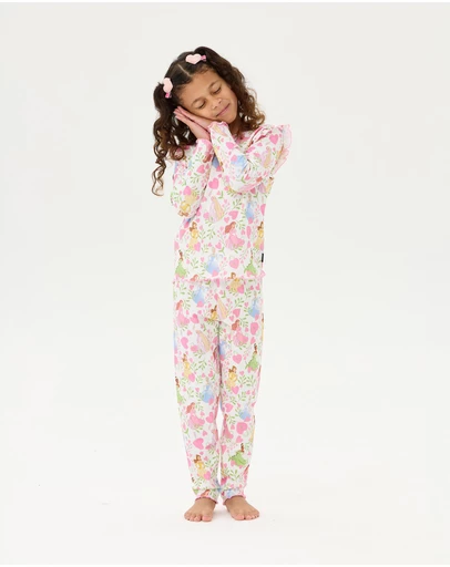 Rock Your Kid - Disney Princess Rib PJ Set - Kids-Teens