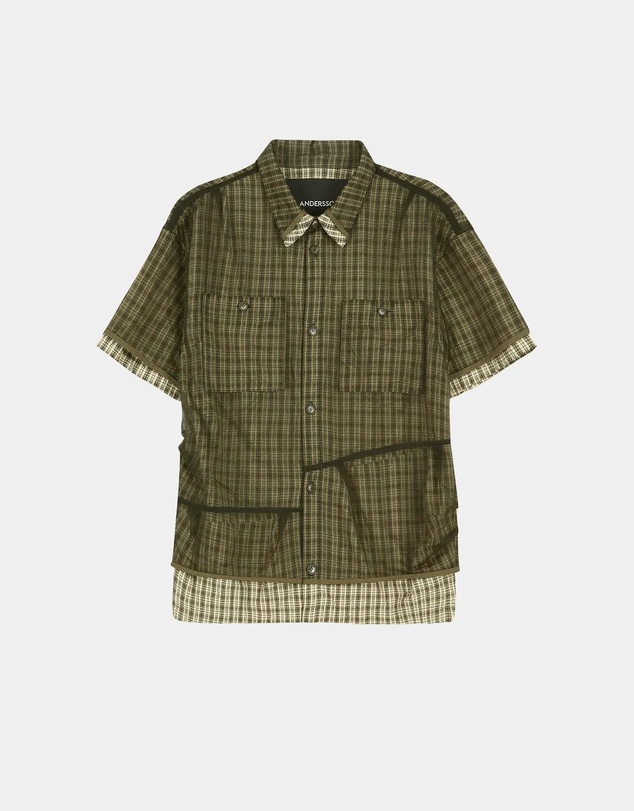 Andersson Bell - Check Sheer Layered Shirt