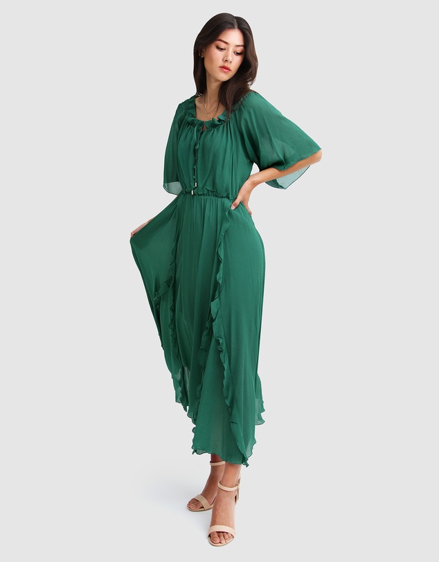 Belle & Bloom - Amour Amour Ruffled Midi Dress