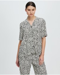 Brixton - Bunker Cheetah Boyfriend Woven Camp Shirt