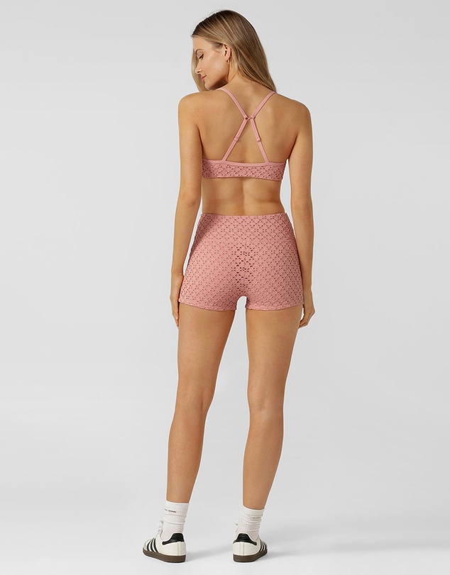 Lorna Jane - Keepsake Broderie 7cm Bike Shorts
