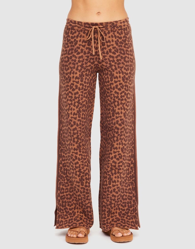 The Upside - Malawi Leopard Freya Knit Pants