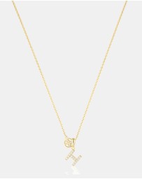 Georgini - Georgini Luxury Letters H Initial Pendant Gold