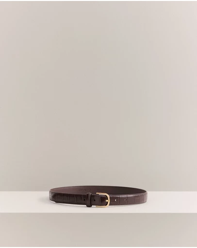 Trenery - Argil Belt in Chocolate
