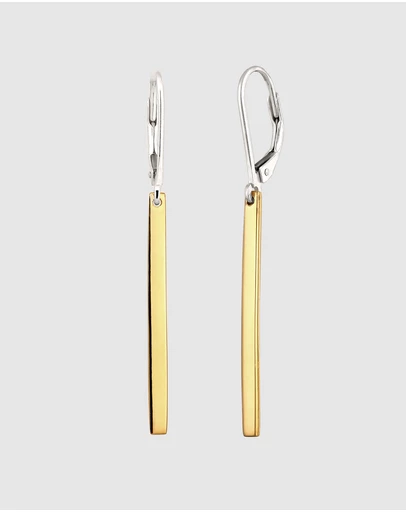 Elli Jewelry - Earrings Women Ear Hanger 925 Sterling Silver Bicolor