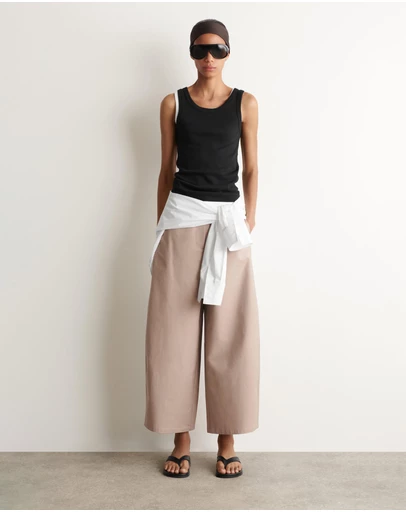 COS - Cropped Barrel-Leg Cotton Trousers