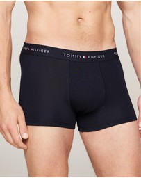 Tommy Hilfiger - 3-Pack Essential Logo Waistband Trunks