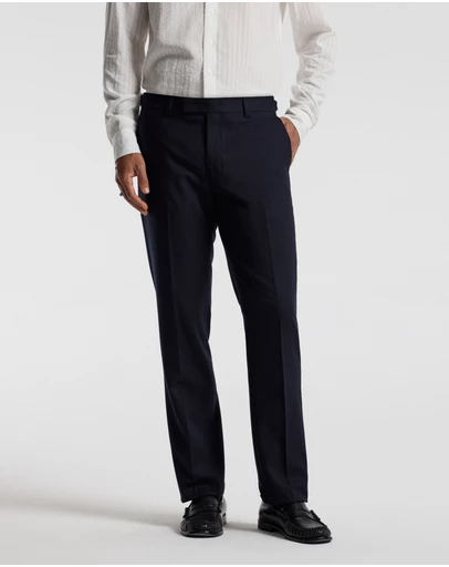 Calibre - Tab Detail Wool Pants Navy