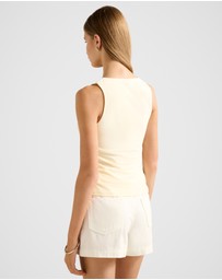 Forever New - Brynn Beaded Keyhole Top