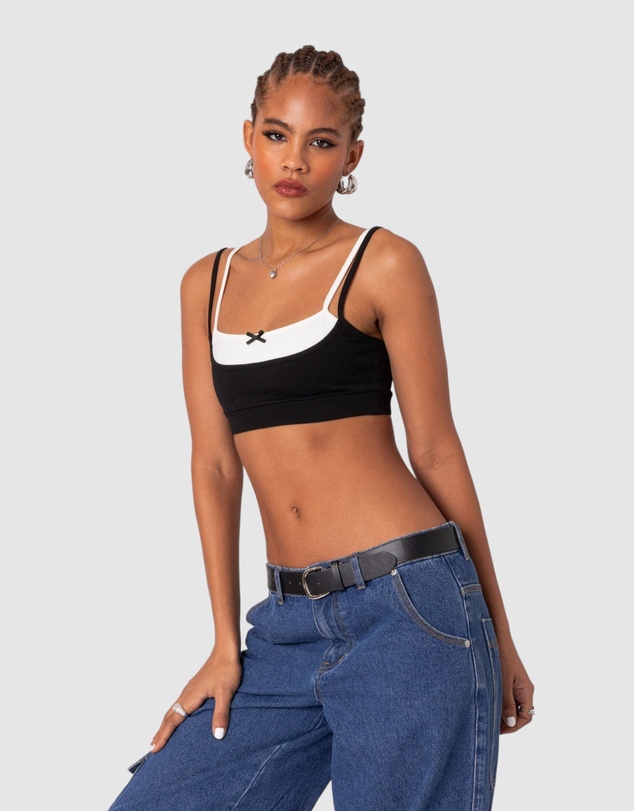 EDIKTED - Gracie layered bra top