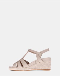 Mia Vita - Diva Wedge Sandal - Beige