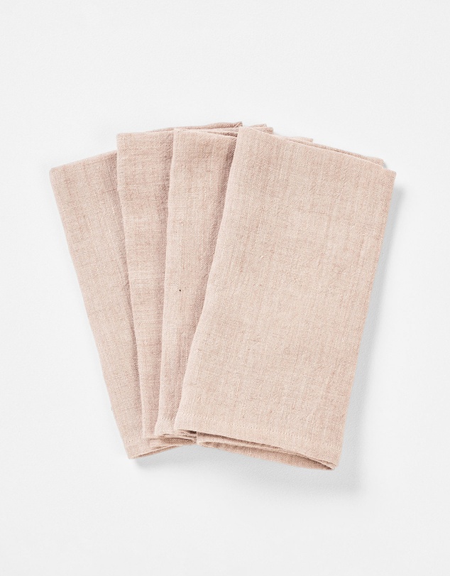 Aura Home - Vintage Pure Linen Napkins Set of 4
