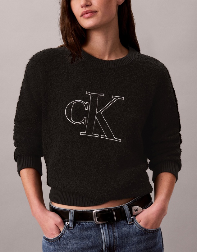 Calvin Klein Jeans - Boucle Logo Crewneck Jumper
