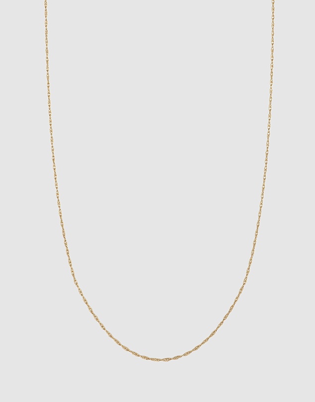 Kuzzoi - ICONIC EXCLUSIVE - Twisted Helix Chain Necklace in Gold-Plated 925 Sterling Silver