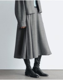 & Other Stories - Pleated Wool Midi Skirt
