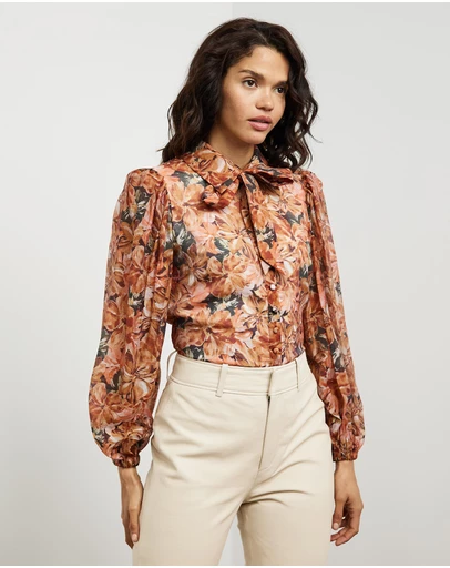 Sofia Irina - Balloon Sleeve Blouse