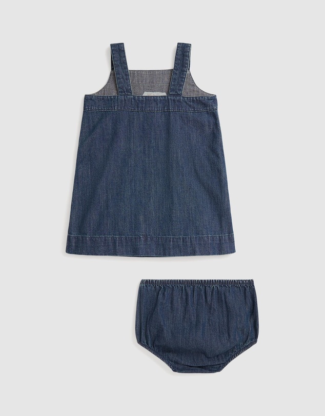 Polo Ralph Lauren - Polo Bear Denim Overall Dress - Babies