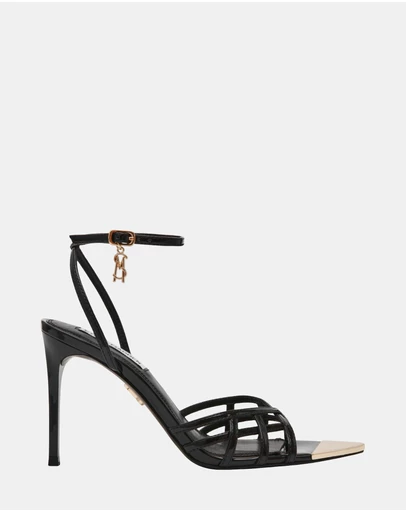 Steve Madden - Peepshow Black Patent Heels
