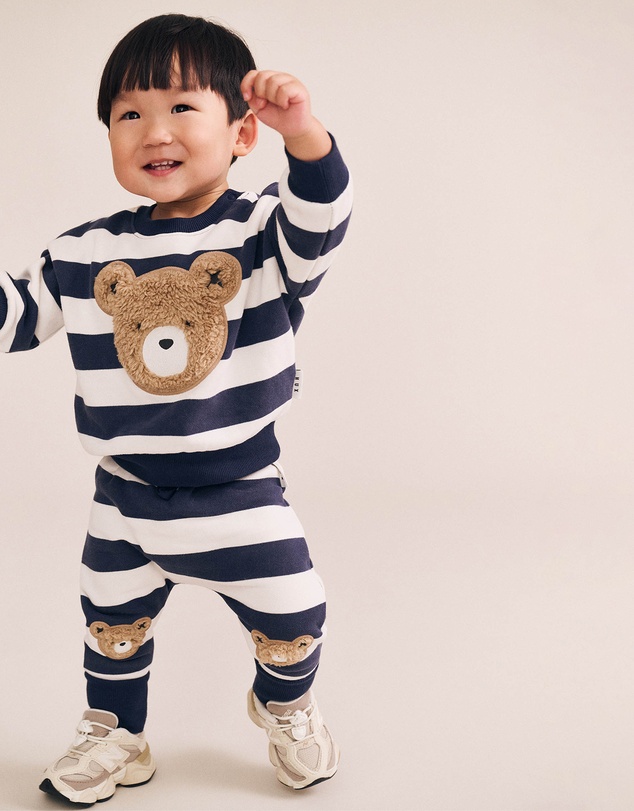 Huxbaby - Furry Huxbear Stripe Sweatshirt - Babies-Kids