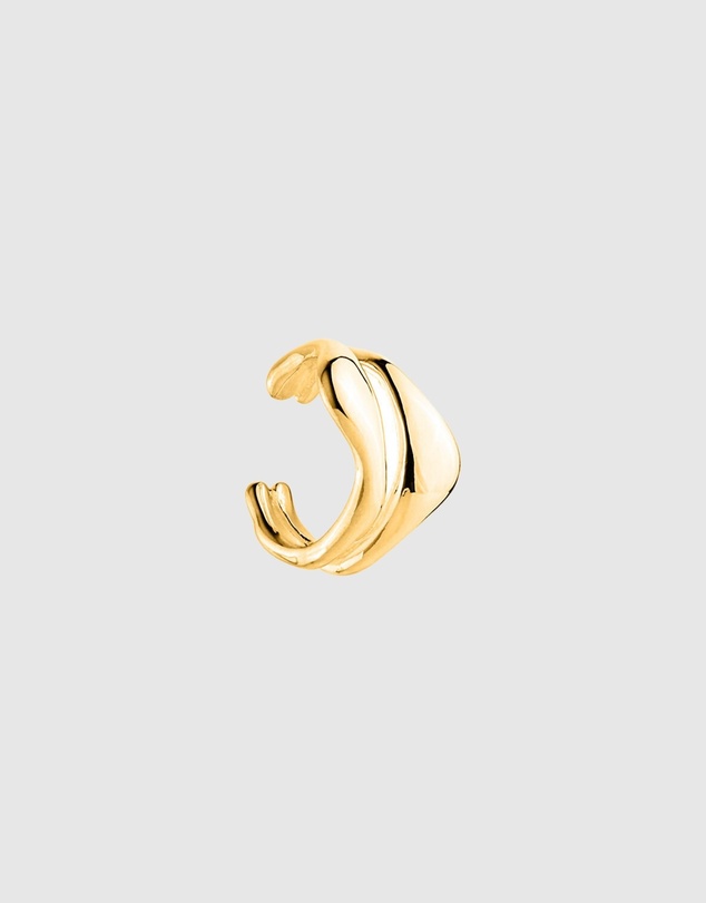 Najo - Dune Small Yellow Gold Ear Cuff