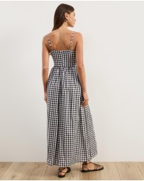Atmos&Here - Sammy Linen Blend Midi Dress